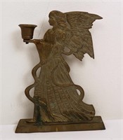 Vintage brass angel candleholder