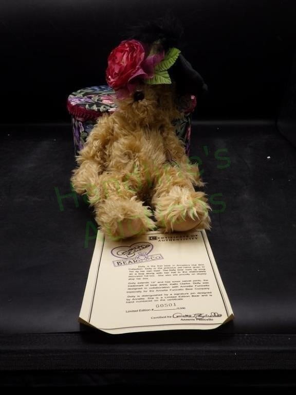 Annette Funicello 12" Dolly Bear With COA