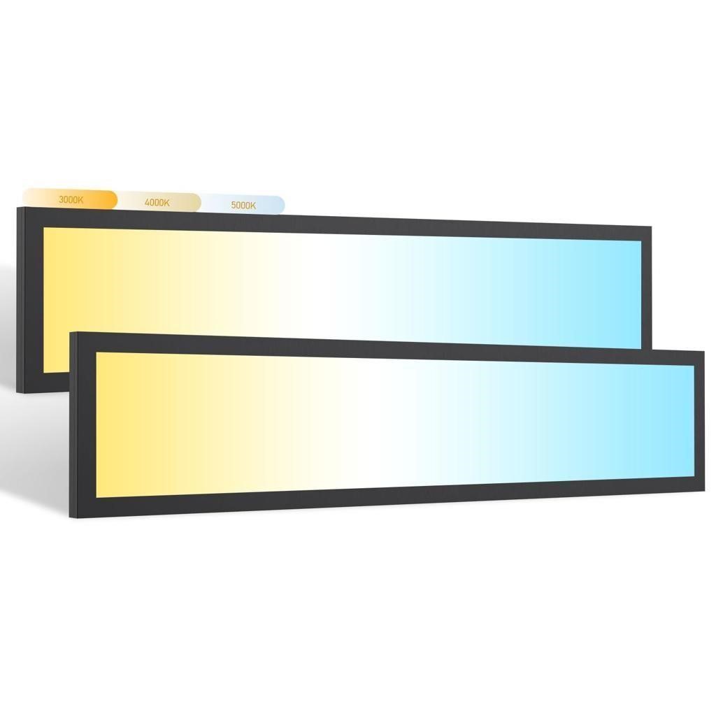 2 Pack 4FT LED Flat Panel Light Surface Mount