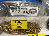 9MM FMJ 100RDS