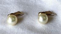 Majorica 12k G.F. Pearl Earrings