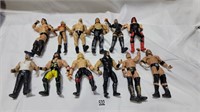 12 wrestling figures