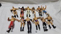 12 vintage wrestling figures