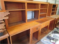 2 Base Cabinets & 1 Upper 36" High 92" Total L