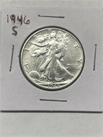 1946-S Silver Walking Liberty Half Dollar