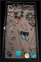 Lot of Mostly Sterling Silver Jewelry.