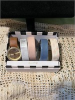 Interchangeable Watch w/4 extra bands $65