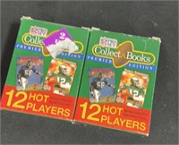 Two NFL pro set collector books