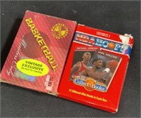 One box of basketball cards with NBA hoops books