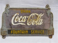 Iron sign, Drink Coca-Cola Fountain Service