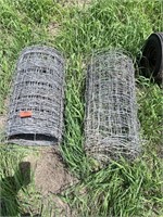 (2) Partial Rolls of Woven Wire Fence