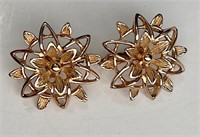 Sara Coventry Gold Tone Clip On Earrings
