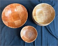 Woven Bamboo Bowl Sets 3 Sizes