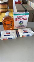 Soap, Borax, & Disinfectant Wipes