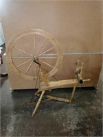 Vintage Spinning Wheel on Stand. Wheel Measures