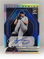 2022 Dustin May Optic Elite Auto Silver Prizm