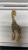 Large Vintage Giraffe Brooch 5"
