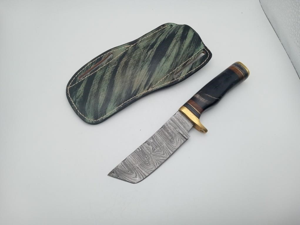 Hand Forged Damascus Steel Fixed Blade Knife