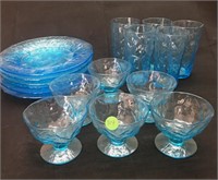 Lot of SWEET Blue Vintage Dishes