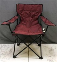Red Folding Portable Camp Chair