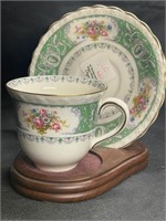 *Expensive* Antique French Ruffle Cup & Saucer