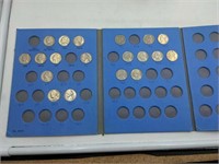 Album of Jefferson Nickels coins 1962-
