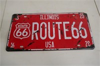 Route 66 Repo License Plate