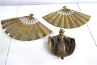 Brass Wall Fans & Whimsey Ashtray
