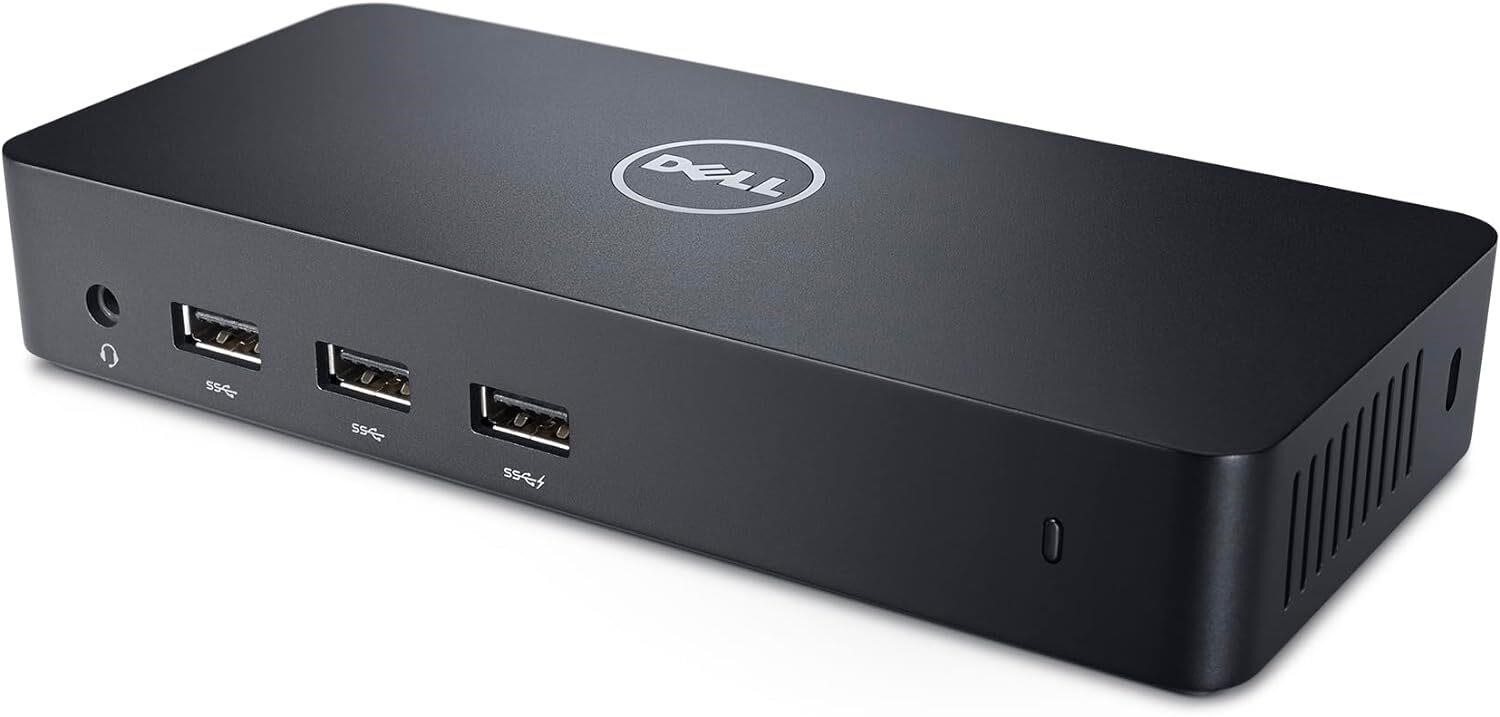 Dell USB 3.0 4K Triple Display Dock (D3100)  Black