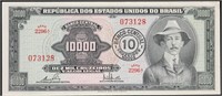 US of Brazil 10000 Cruzeiros Currency Note