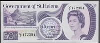 St Helena 50 Pence Currency Note
