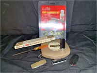 Vintage Tools, knives & sharpening kit