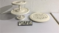 Lazy Susan, Pedestal Server & Sign T10B