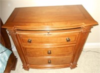 3 Drawer Nightstand with Pullout #1