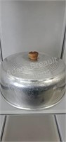 Vintage 10 inch aluminum Cake cover