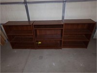 3-small bookshelves