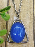 GENUINE STONE PENDANT ON CHAIN NECKLACE ROCK STONE