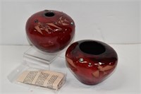 Maurus Chino Acoma Red Etch Glaze Pots