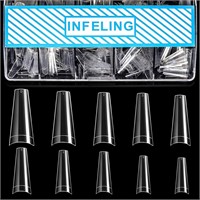 INFELING Clear Coffin Nails Tips