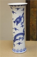 Chinese Dragon Beaker Vase