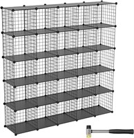 Tumucute Wire Cube Storage Organizer, 25-cube