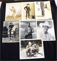 Seven early Western star's publicity photographs