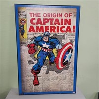 The Origin of Captain America Framed Print