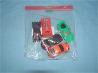 Bag lot of vintage die cast vehicles