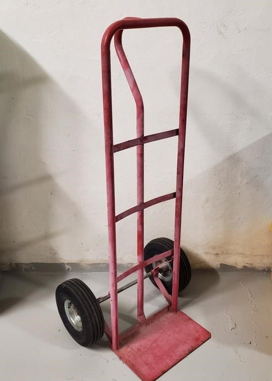 Used Red P-Handle Hand Truck