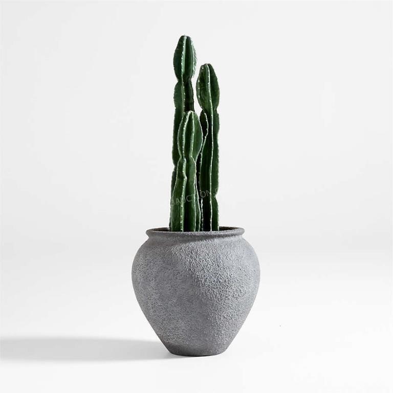 Crate&Barrel Faux Potted Cactus Plant - NEW $450