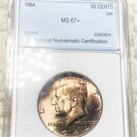 1964 Kennedy Half Dollar NNC - MS67+