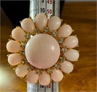 .925 GSJ Pink Opal Ring