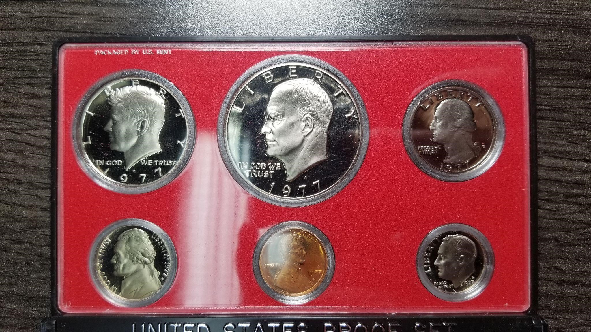 1977 6 Coin Proof Set