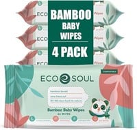 Sealed-ECO SOUL-Bamboo Baby Wipes
